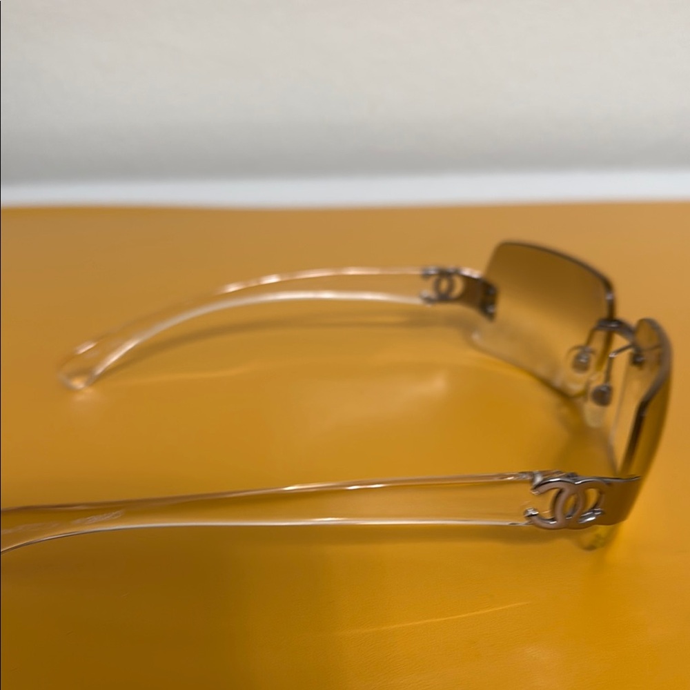 Silver Rimless Sunglasses - Picture 2 of 6